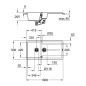 Grohe Éviers - Évier composite K400 avec garniture de vidage automatique, 1000x500 mm, noir granite 31642AP0