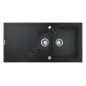 Grohe Éviers - Évier composite K400 avec garniture de vidage automatique, 1000x500 mm, noir granite 31642AP0