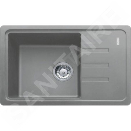 Franke Malta - Évier en fragranit BSG 611-62, 620 x 435 mm, pierre gris 114.0395.151