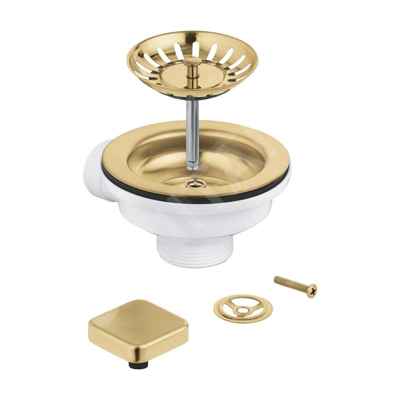 Grohe Garnitures de vidage - Kit de vidage d'évier, Cool Sunrise brossé 40400GN0