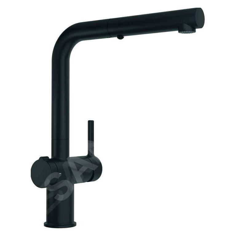 Franke Active - Mitigeur d'évier FN 5351.901, avec commande de vidage Twist et douchette extractible , noir mat 115.0669.769 Franke Active - Mitigeur d'évier FN 5351.901, avec commande de vidage Twist et douchette extractible , noir mat 115.0669.769