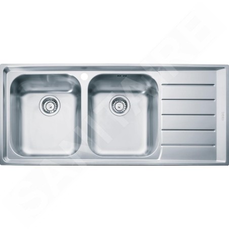 Franke Neptun - Évier en inox NEX 621/2, 1160x510 mm 101.0199.895