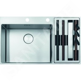 Franke Box Center - Évier BWX 220/620-54-27/2, 860x510 mm, inox 127.0538.259
