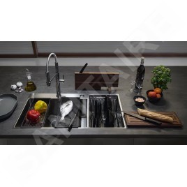 Franke Box Center - Évier BWX 220/620-54-27/2, 860x510 mm, inox 127.0538.259