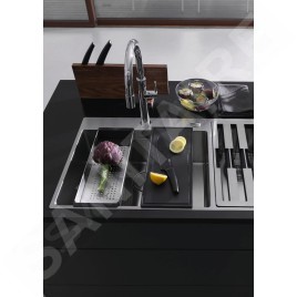 Franke Box Center - Évier BWX 220/620-54-27/2, 860x510 mm, inox 127.0538.259
