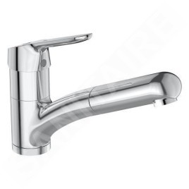 Ideal Standard CeraFlex - Mitigeur d’évier avec douchette extractible, BlueStart, chrome BC143AA