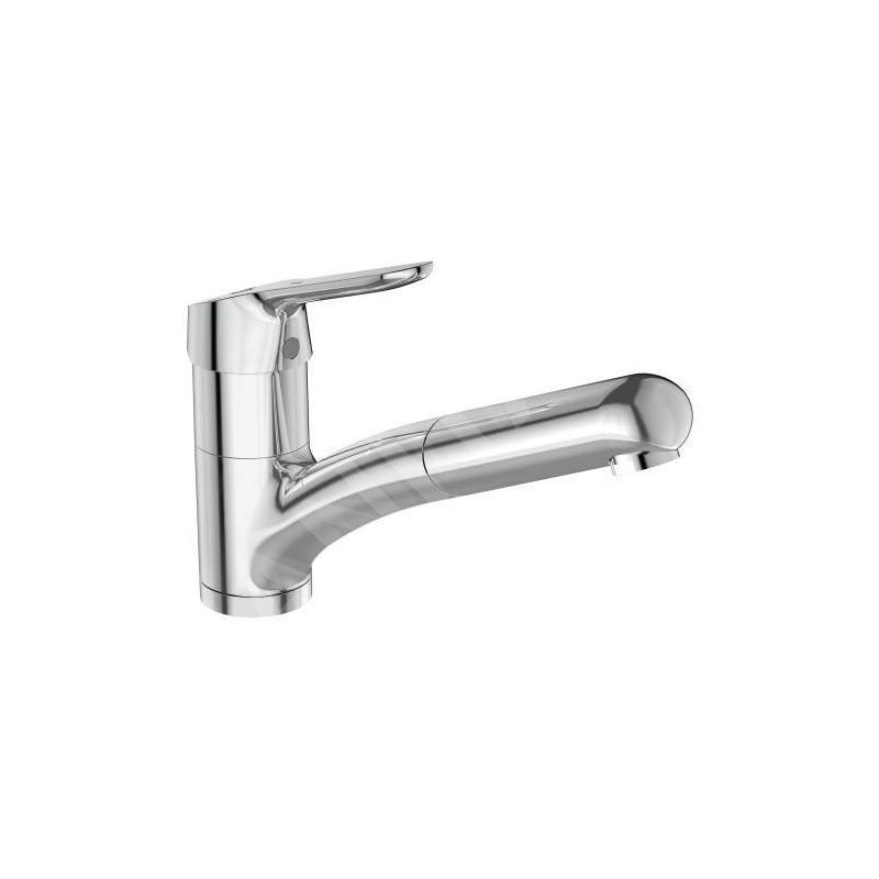 Ideal Standard CeraFlex - Mitigeur d’évier avec douchette extractible, BlueStart, chrome BC143AA