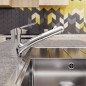 Ideal Standard CeraFlex - Mitigeur d’évier avec douchette extractible, BlueStart, chrome BC143AA
