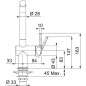 Franke Active New - Mitigeur d'évier FN 6100.031, chrome 115.0653.298 Franke Active New - Mitigeur d'évier FN 6100.031, chrome 115.0653.298
