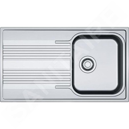 Franke Smart - Évier en inox SRX 611-86, 860 x 500 mm, siphon 101.0395.016