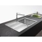 Franke Smart - Évier en inox SRX 611-86, 860 x 500 mm, siphon 101.0395.016 Franke Smart - Évier en inox SRX 611-86, 860 x 500 mm, siphon 101.0395.016