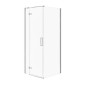 Cersanit Jota - Cabine de douche 80x80 cm, gauche, chrome/verre clair S160-005