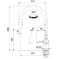 Franke Active - Mitigeur d'évier FN 4090.031, avec douchette extractible, chrome 115.0653.401