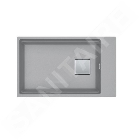 Franke Kubus 2 - Évier en fragranit KNG 110-62, 760x460 mm, pierre gris 125.0512.518