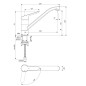 Ideal Standard CeraFlex - Robinetterie d’évier pour montage sous fenêtre, BlueStart, chrome BC132AA