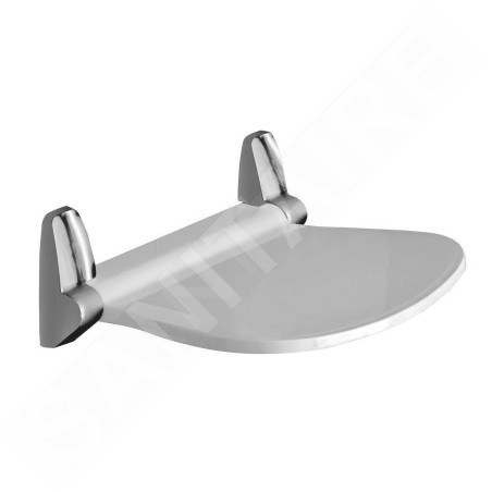 Sapho Sound - Siège de douche rabattable 385x354 mm, blanc 2282