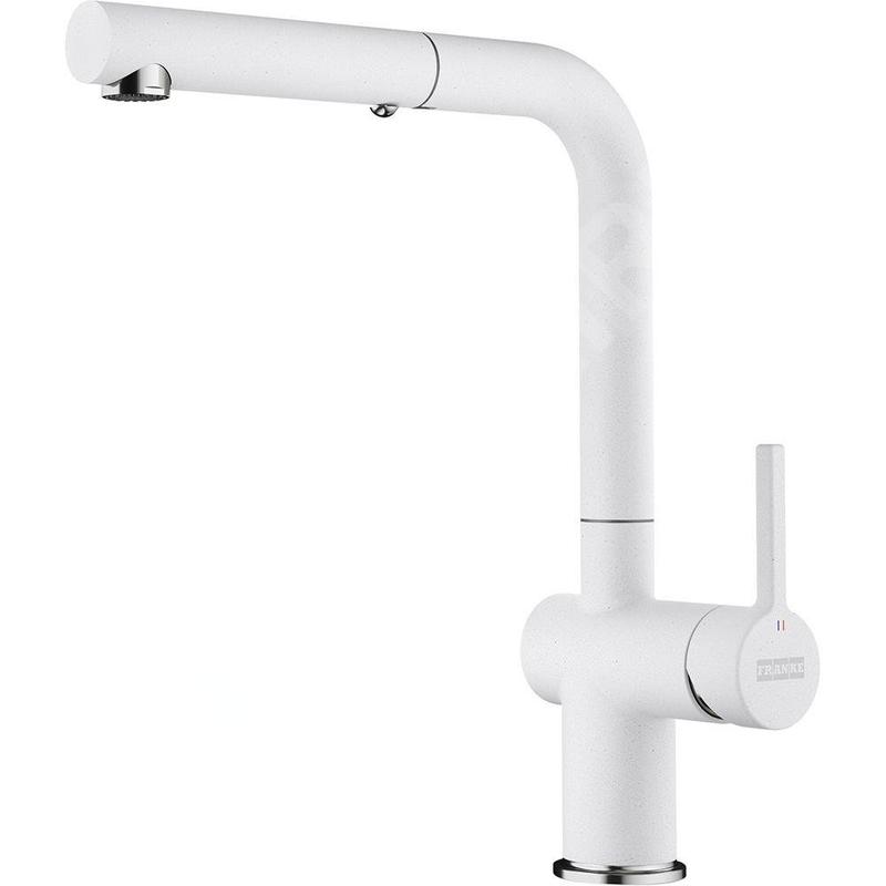 Franke Active New - Mitigeur d'évier FN 6110.094, avec douchette extractible, blanc artic 115.0653.387 Franke Active New - Mitigeur d'évier FN 6110.094, avec douchette extractible, blanc artic 115.0653.387