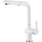 Franke Active New - Mitigeur d'évier FN 6110.094, avec douchette extractible, blanc artic 115.0653.387 Franke Active New - Mitigeur d'évier FN 6110.094, avec douchette extractible, blanc artic 115.0653.387