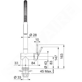 Franke Active - Mitigeur d'évier FN 3407.031, avec bras flexible, chrome 115.0653.407