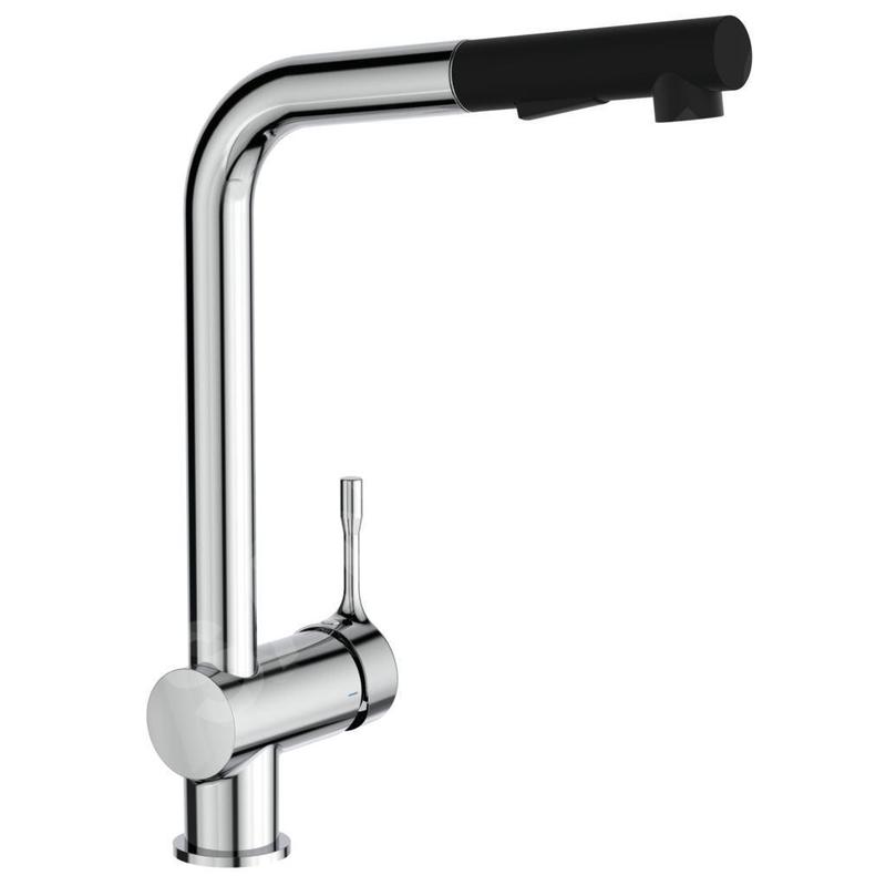 Ideal Standard Ceralook - Mitigeur d'évier avec douchette extractible, BlueStart, chrome BC178AA