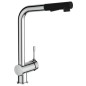 Ideal Standard Ceralook - Mitigeur d'évier avec douchette extractible, BlueStart, chrome BC178AA