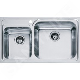 Franke Galassia - Évier en inox, GAX 620, 860x500 mm + siphon 101.0120.146