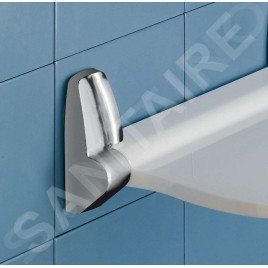 Sapho Sound - Siège de douche rabattable 385x354 mm, blanc 2282