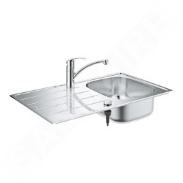 Grohe Éviers - Ensemble évier K200 et mitigeur Eurosmart, inox brossé / chrome 31565SD1