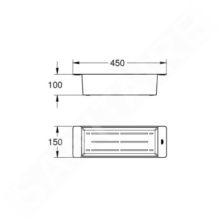 Grohe Accessoires - Egouttoir pour évier, Hard Graphite brossé 40852AL0