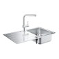 Grohe Éviers - Ensemble évier K500 et mitigeur Minta, inox brossé / chrome 31573SD1