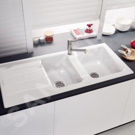 Villeroy & Boch Architectura - Évier en céramique 1160x510 mm avec vidage, CeramicPlus, blanc alpin 338002R1