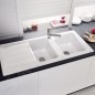 Villeroy & Boch Architectura - Évier en céramique 1160x510 mm avec vidage, CeramicPlus, blanc alpin 338002R1