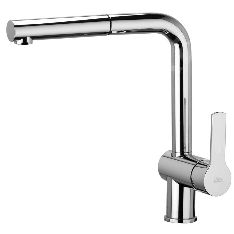 Paffoni West - Mitigeur d’évier avec douchette extractible, chrome WS185CR