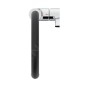 Ideal Standard Gusto - Mitigeur d'évier avec bras flexible et douchette extractible, chrome / noir BD417AA
