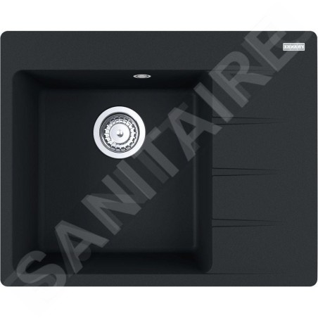 Franke Centro - Évier en Fragranite CNG 611-62 TL/2, 62x50 cm, noir mat 114.0637.495