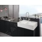 Villeroy & Boch Éviers - Évier en céramique 895x630 mm avec vidage, CeramicPlus, blanc alpin 632391R1