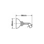 Sapho Douches - Support de douche rotatif, bronze SUP26