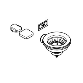 Grohe Garnitures de vidage - Kit de vidage d'évier, Warm Sunset brossé 40996DL0
