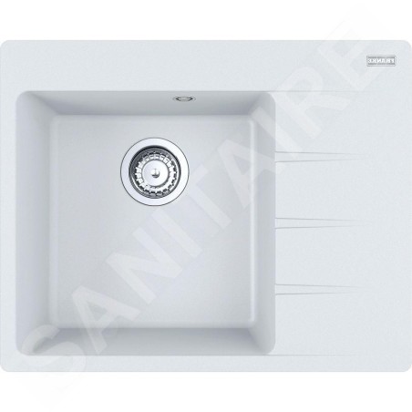 Franke Centro - Évier en Fragranite CNG 611-62 TL/2, 62x50 cm, blanc-glace 114.0637.494