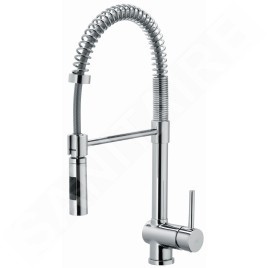 Paffoni Stick - Mitigeur d’évier avec douchette extractible, chrome SK179CR