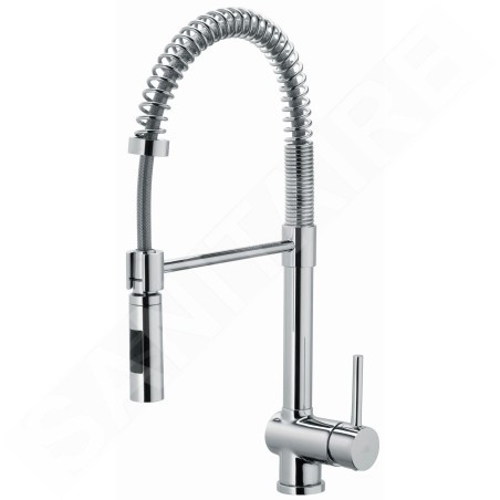Paffoni Stick - Mitigeur d’évier avec douchette extractible, chrome SK179CR