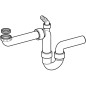 Geberit Accessoires - Siphon en tube pour éviers, encombrement réduit, sortie horizontale, d 50 mm 152.819.11.1