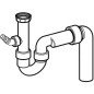 Geberit Accessoires - Siphon en tube pour éviers, avec raccord de tuyau, sortie verticale, d 50 mm 152.550.11.1