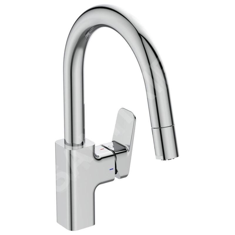 Ideal Standard CeraPlan - Mitigeur d'évier avec bec extractible, chrome BD337AA