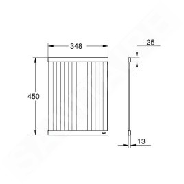 Grohe Accessoires - Grille d'égouttage 45x35 cm, Warm Sunset brossé 40856DL0