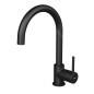 Jika Mio Style - Mitigeur d'évier, Cold Start, noir mat H3512F17162601