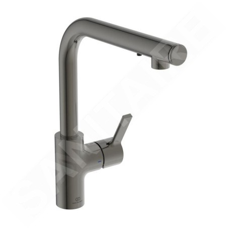 Ideal Standard Gusto - Mitigeur d'évier avec distributeur de savon, gris magnétique A7817A5
