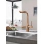 Grohe Essence - Mitigeur d’évier, Warm Sunset brossé 30270DL0