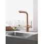 Grohe Essence - Mitigeur d’évier, Warm Sunset brossé 30270DL0