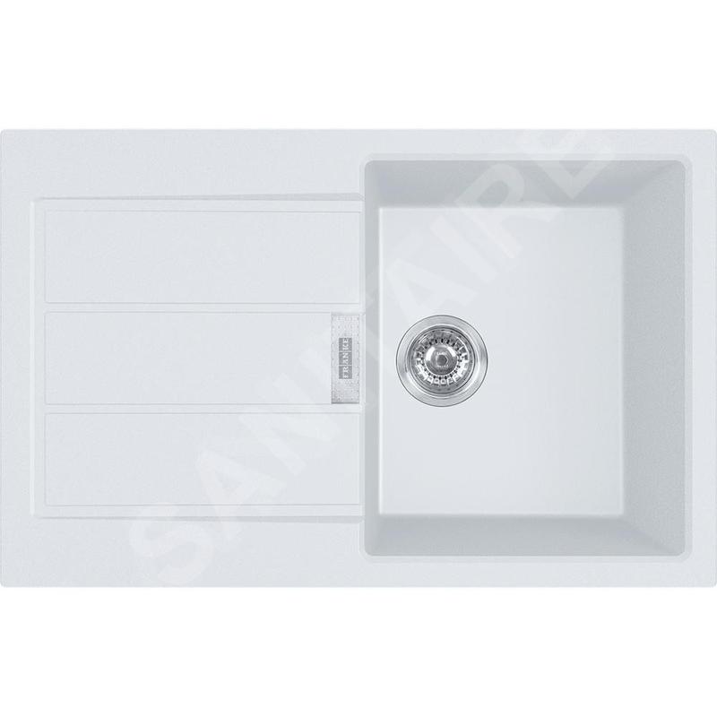 Franke Sirius 2.0 - Évier en Tectonique S2D 611-78, 780x500 mm, blanc 143.0613.581 Franke Sirius 2.0 - Évier en Tectonique S2D 611-78, 780x500 mm, blanc 143.0613.581